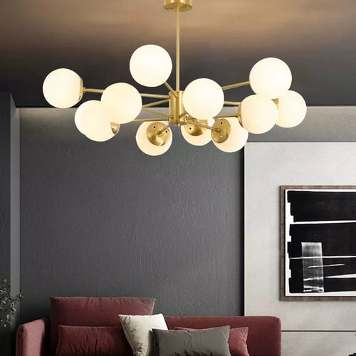 Moderne Simple suspension LED lumière fer lustre chambre salon salle à manger éclairage à la maison noir/or E27 220V plafonnier - vue 2 sur 20