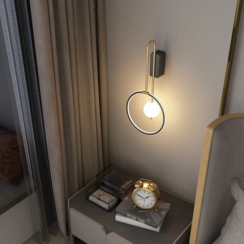Minimalist nordic LED wall light for interior decoration - vue 4 sur 12