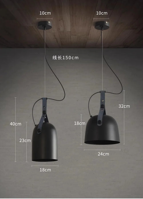 Nordic minimalist chandelier for bar and restaurant - vue 7 sur 9