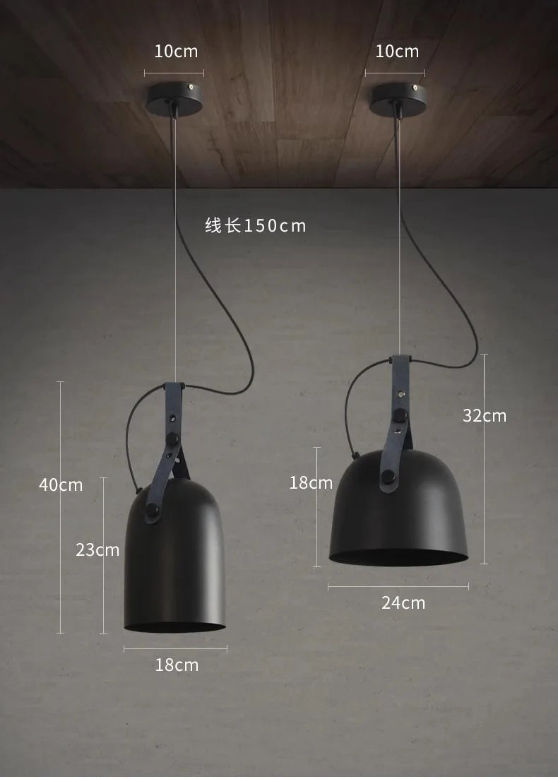 Nordic minimalist chandelier for bar and restaurant - vue 6 sur 9