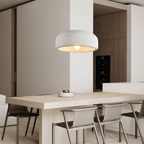 Suspension design avec abat-jour arrondi blanc Mango - vue 5 sur 6