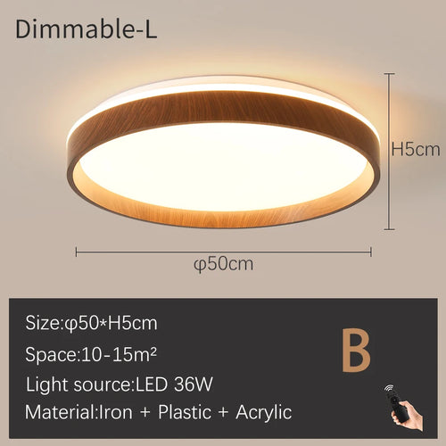 plafonnier moderne led à intensité variable - vue 17 sur 17