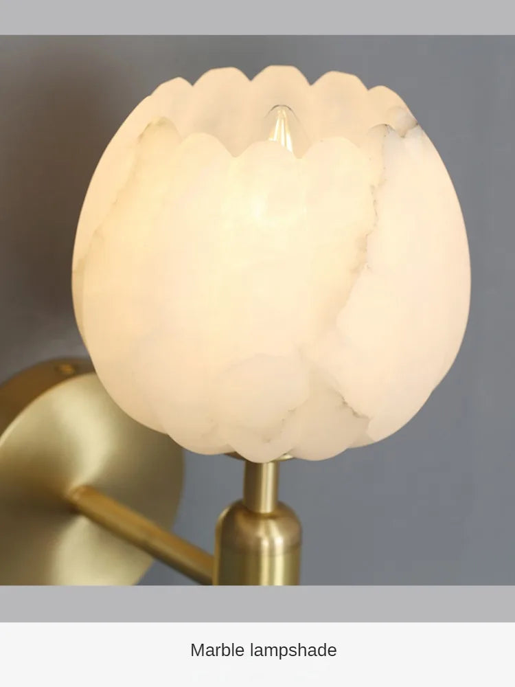 applique murale en marbre naturel style minimaliste et luxe - vue 6 sur 8