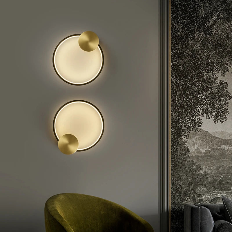 applique murale led en laiton style art déco pour intérieur moderne - vue 5 sur 23