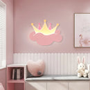 Applique murale couronne rose avec télécommande