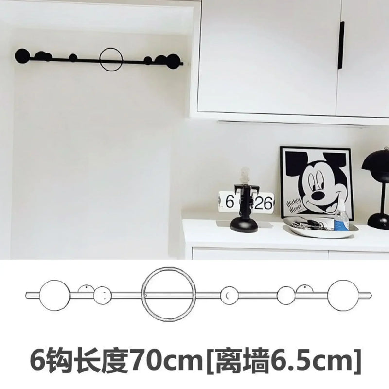 porte-vêtements et chapeaux de luxe nordique décoratif mural