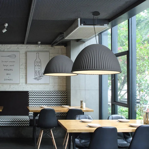 lampes suspendues led nordiques en résine macaron pour décoration intérieure