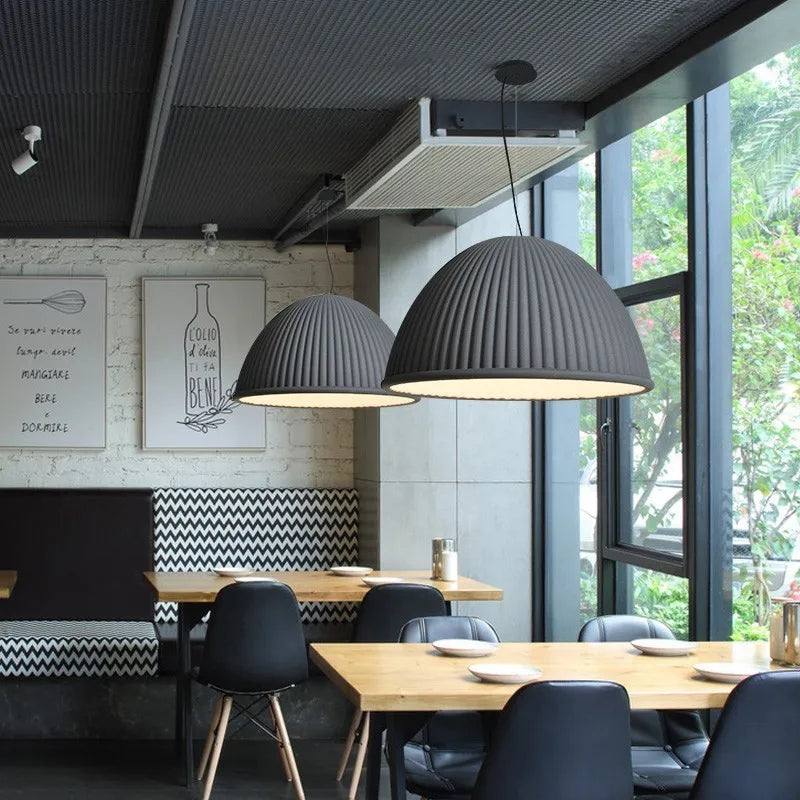 lampes suspendues led nordiques en résine macaron pour décoration intérieure - vue 6 sur 12