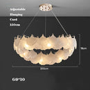 Minimalist retro glass chandelier for elegant decor