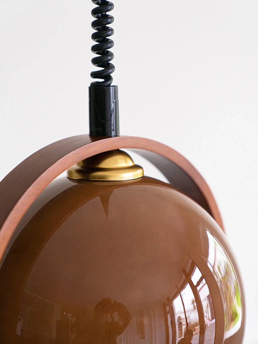 lustre moderne rétro en verre pour décoration intérieure élégante - vue 5 sur 7