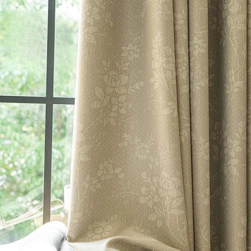 Rideau occultant floral moderne pour salon chambre - vue 6 sur 9