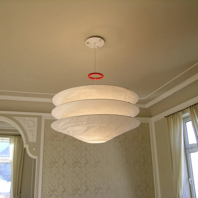 lustre nordique wabi sabi led suspension loft luminaire - vue 4 sur 8