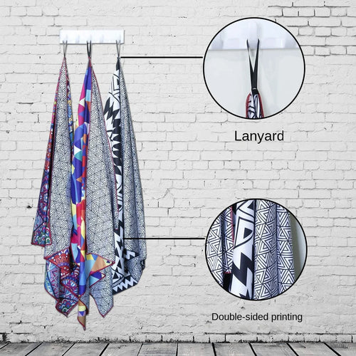 Serviette de plage sechage rapide compacte motif floral