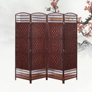 Rattan Baffle Screen, Antique Straw Handmade Living Room Partition Entrance Folding Screen, Restaurant Indoor Classical Screen