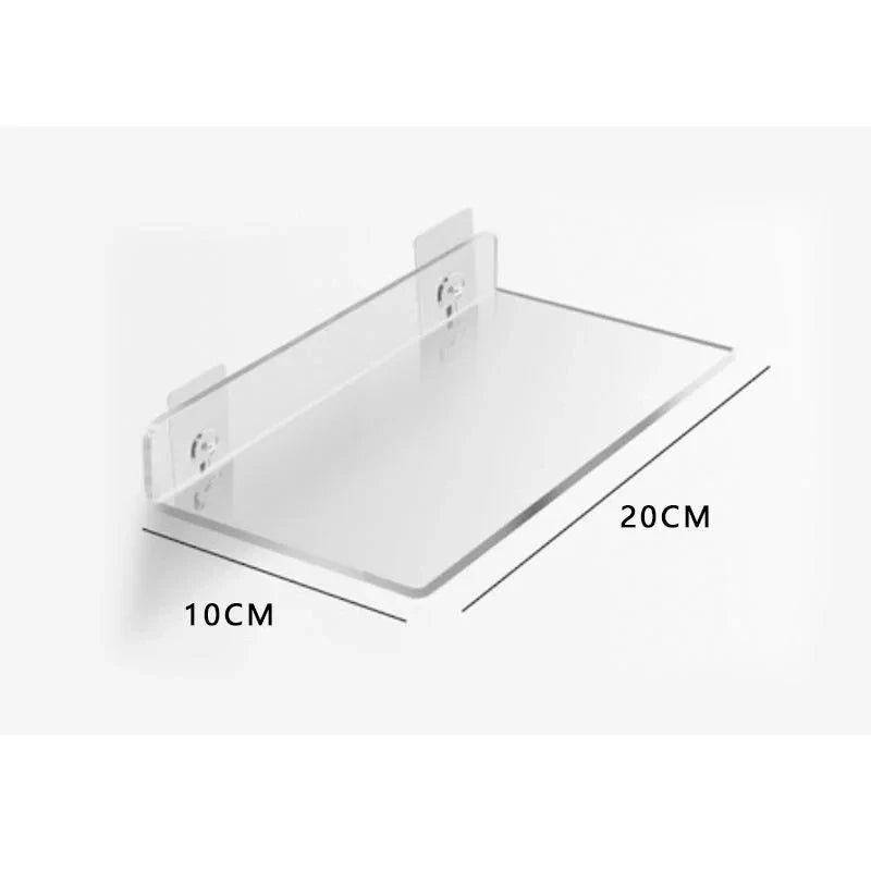 Acrylic Shelf for Wall Storage,Floating Bookshelves,Display Shelf Organizer for Bathroom,Bedroom,Living Room,Kitchen,Room Decor - vue 33 sur 47