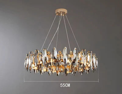 lustre vintage art déco en cristal pour éclairage intérieur - vue 11 sur 11