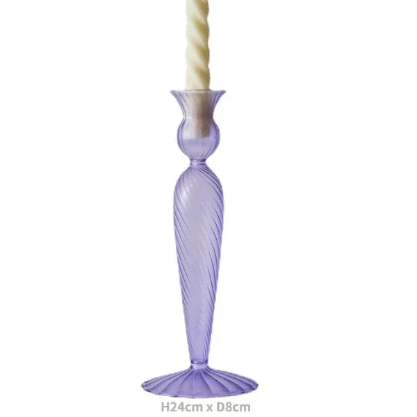 bougeoirs décoratifs en verre pour mariage et décoration intérieure - vue 30 sur 32