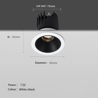 projecteurs led encastrés foco lampe aluminium downlight