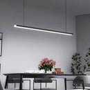 Minimalist LED chandelier with adjustable wire and copper body