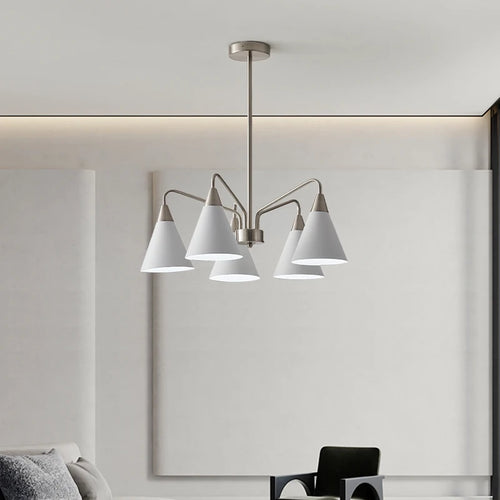 lustre rétro de style médiéval design minimaliste en fer
