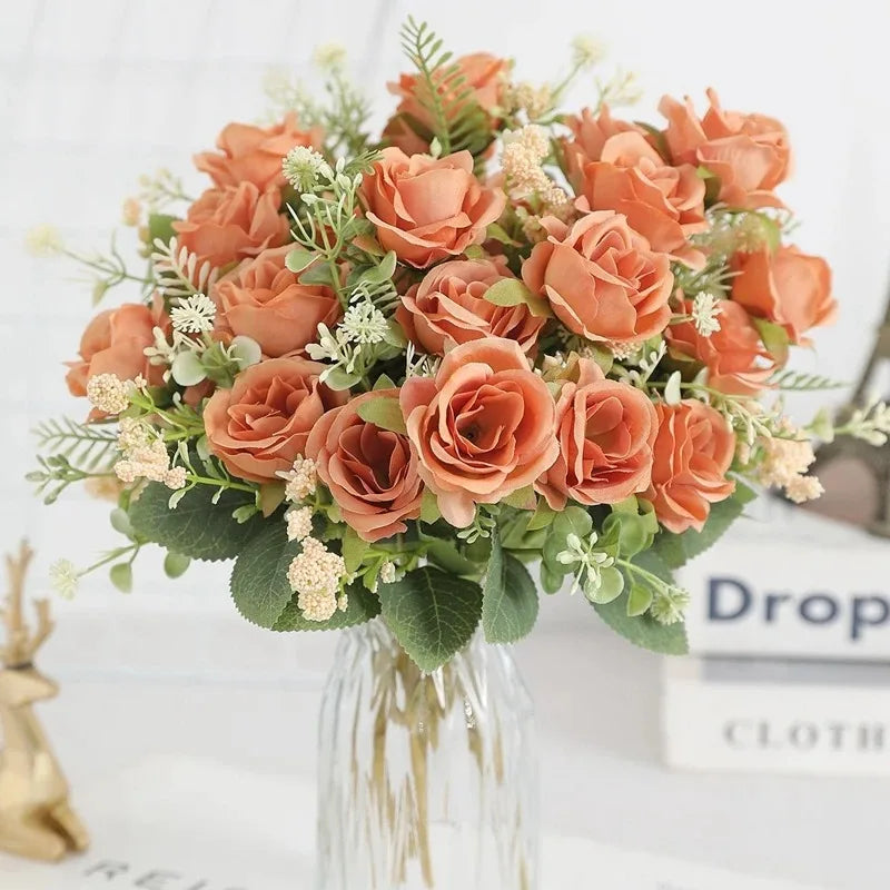 bouquet de pivoines artificielles pour mariage et décoration intérieure - vue 8 sur 15