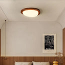 Modern minimalist wooden ceiling light with Nordic log pattern