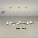 lustre led design moléculaire à intensité variable tendance 2024