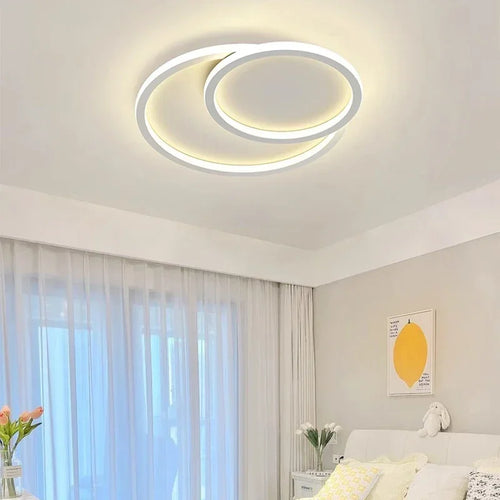 Modern minimalist LED ceiling light for indoor decoration - vue 2 sur 10