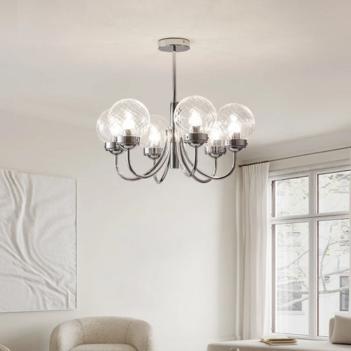 lustre en verre d'art style médiéval pour décoration intérieure moderne - vue 2 sur 8