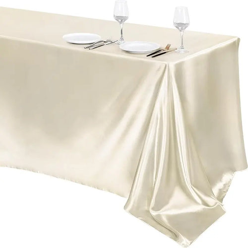 Nappe satin soyeuse elegante pour table fete mariage