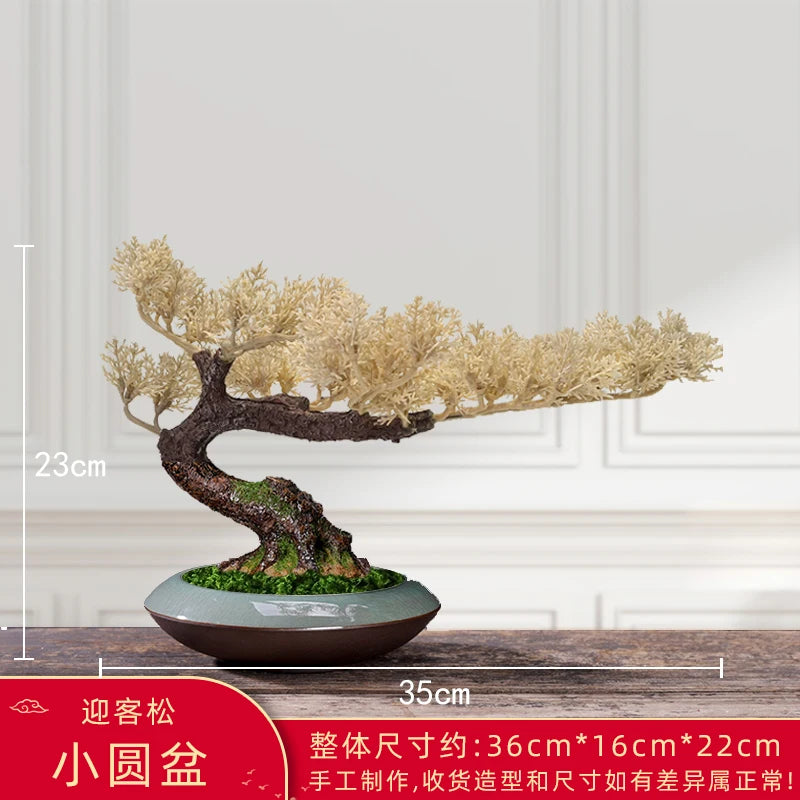 décoration intérieure faux arbre bonsaï style chinois pour un paysage apaisant - vue 9 sur 33