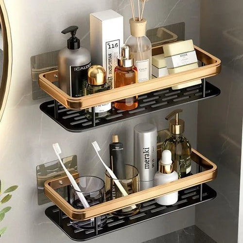 étagères murales de luxe antirouille pour accessoires de bain