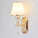 Modern minimalist crystal wall light for decorative interiors