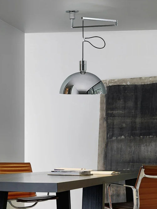 Nordic minimalist LED chandelier for dining table - vue 6 sur 10