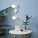 Applique murale post-modernes LED applique murale en verre Simple doré avec ampoule G9 nordique créative chambre salon allée lampe de chevet