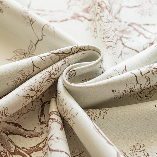 Rideau occultant floral moderne pour salon chambre