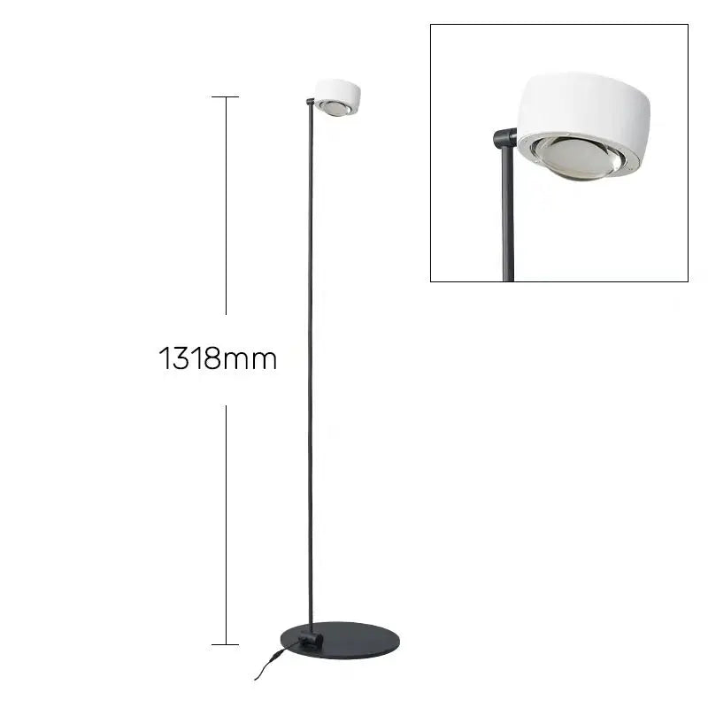 Minimalist floor lamp with adjustable brightness for modern decor - vue 8 sur 13