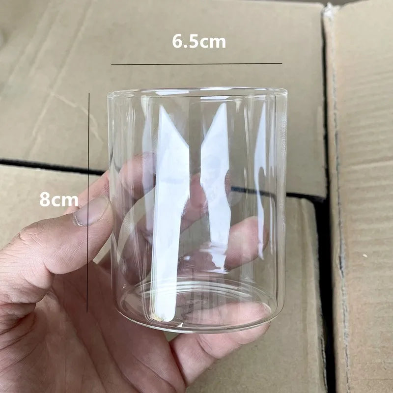 bougeoir en verre transparent pour bougies et décorations élégantes - vue 11 sur 10