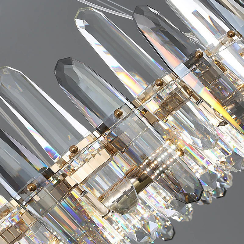 lustre led de luxe en cristal k9 à intensité variable pour noël - vue 10 sur 11