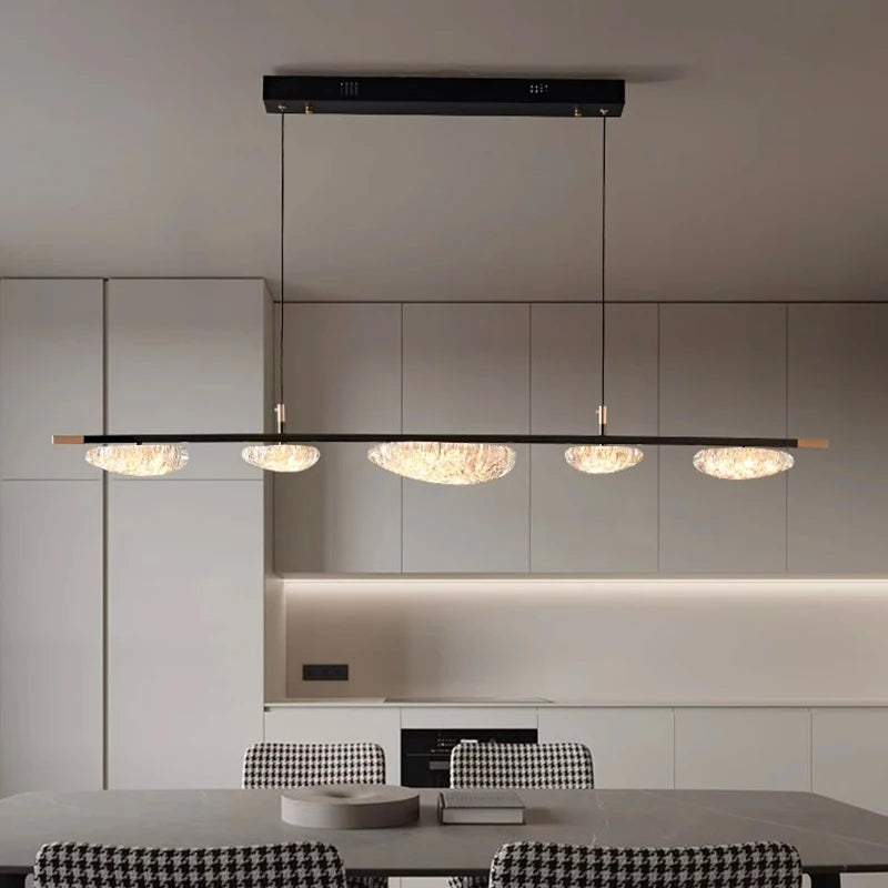 lustre led moderne design long - vue 2 sur 11