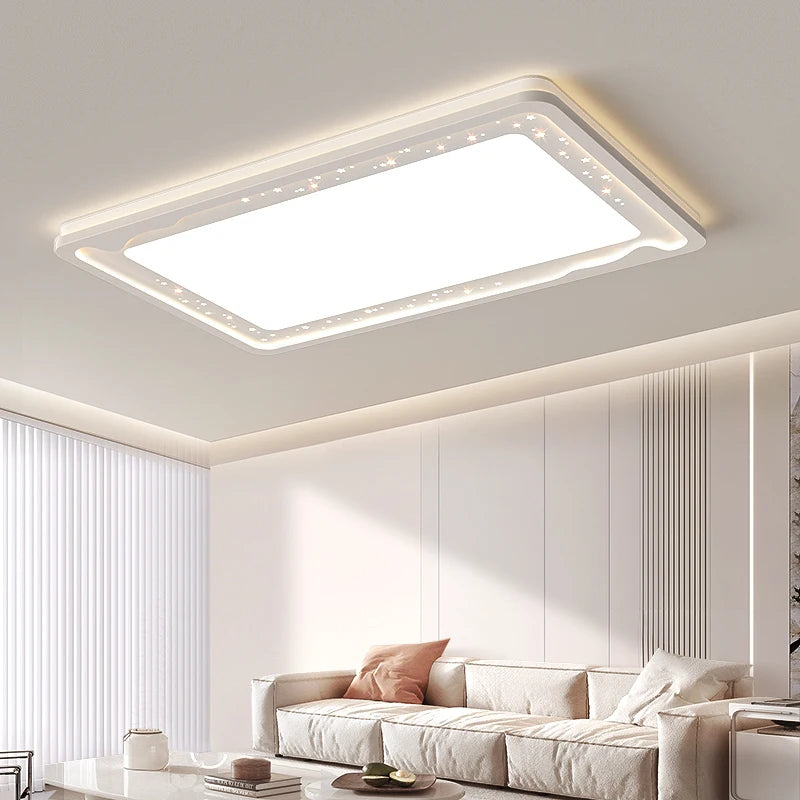 plafonnier moderne éclairage intérieur chaleureux ciel étoilé - vue 4 sur 9