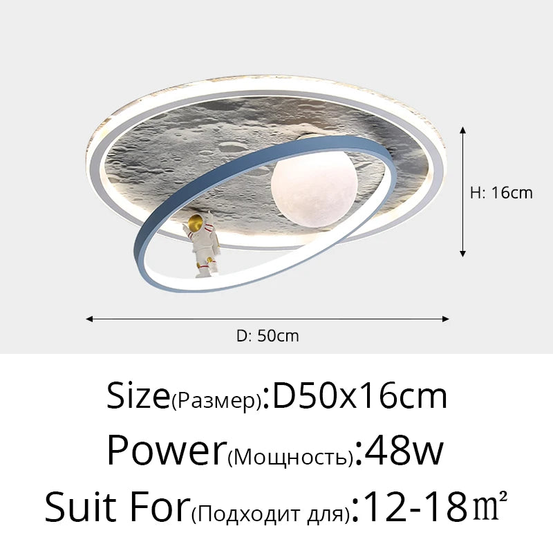 plafonnier led rond pour éclairage intérieur moderne - vue 12 sur 12