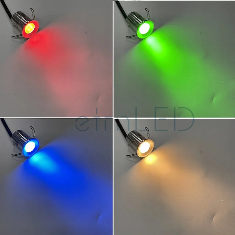 Waterproof multicolour LED spotlight for sauna and bathroom - vue 3 sur 6