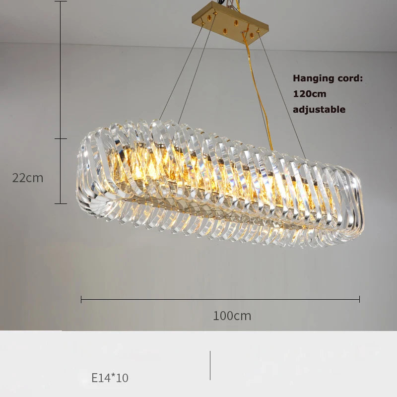 plafonnier led rond artistique à intensité variable en cristal - vue 11 sur 16