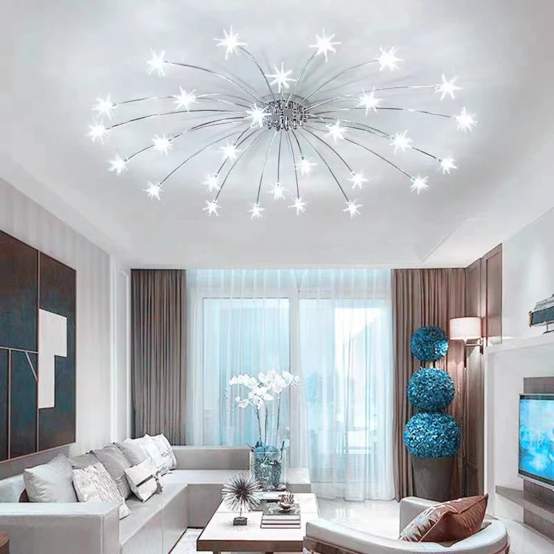 plafonnier led moderne nordique créatif ciel étoilé pour décoration maison - vue 4 sur 18