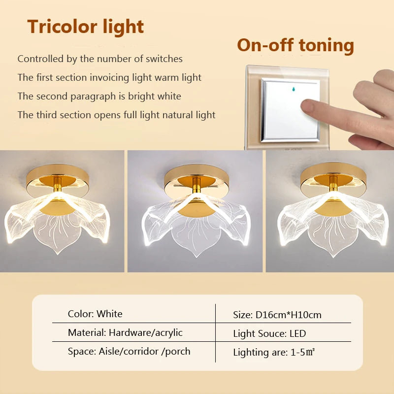 plafonnier led moderne en acrylique pour décoration intérieure - vue 13 sur 18