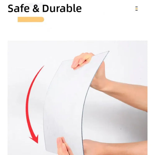 Ellipse Irregular Bathroom Acrylic Shatterproof Mirrors, Wall Mirror, Non Glass Mirror Decor for Bedroom, Living Room - vue 6 sur 6