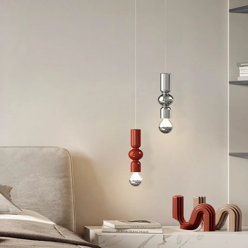 lustre nordique simple led pour bar et salon - vue 3 sur 12