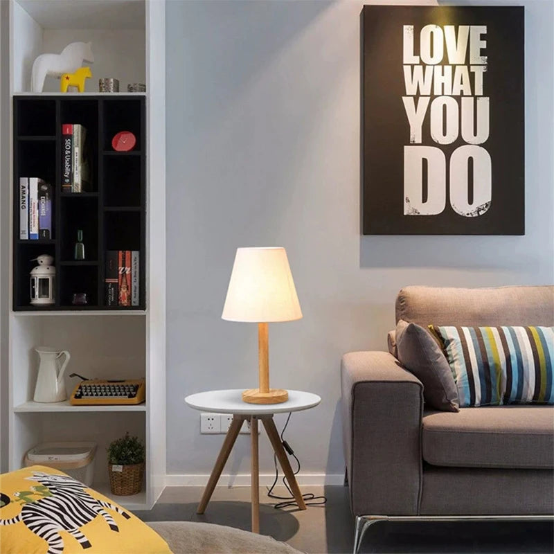 lampe à poser plissée nordique pliable décoration atmosphère maison - vue 3 sur 8