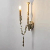 Retro loft vintage wood wall light
